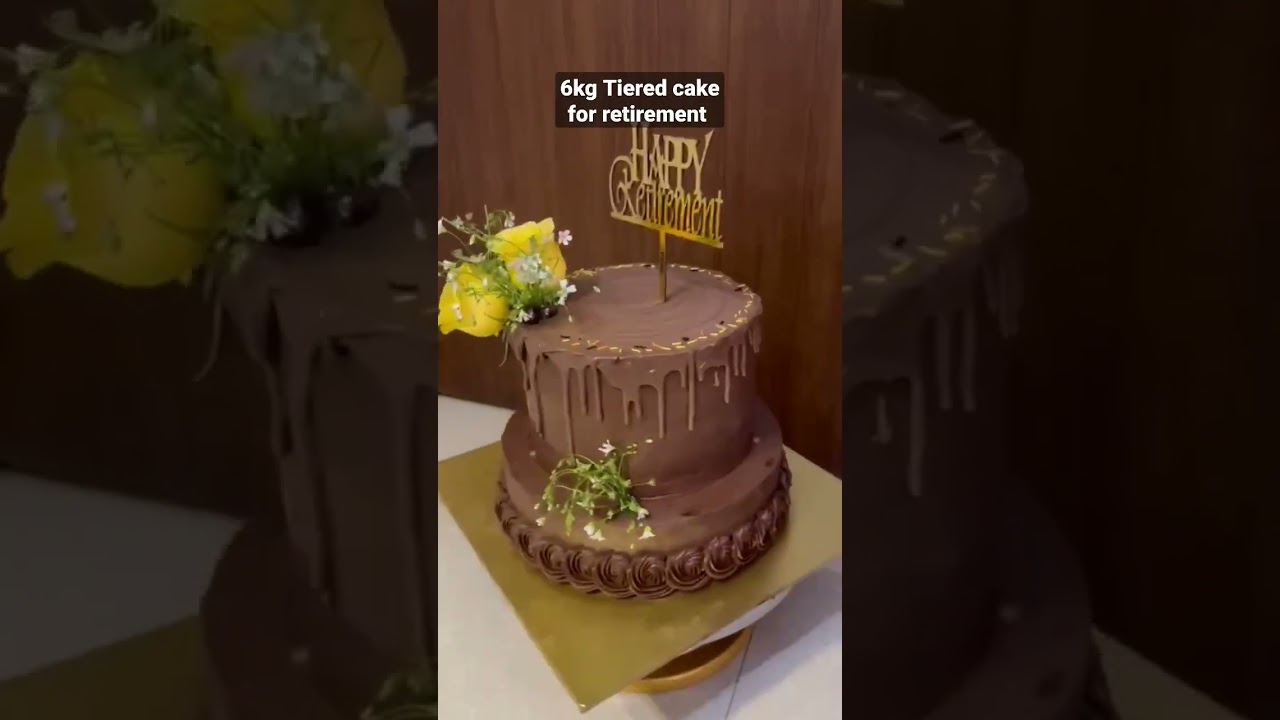 Tiered Cake made with Belgium chocolate