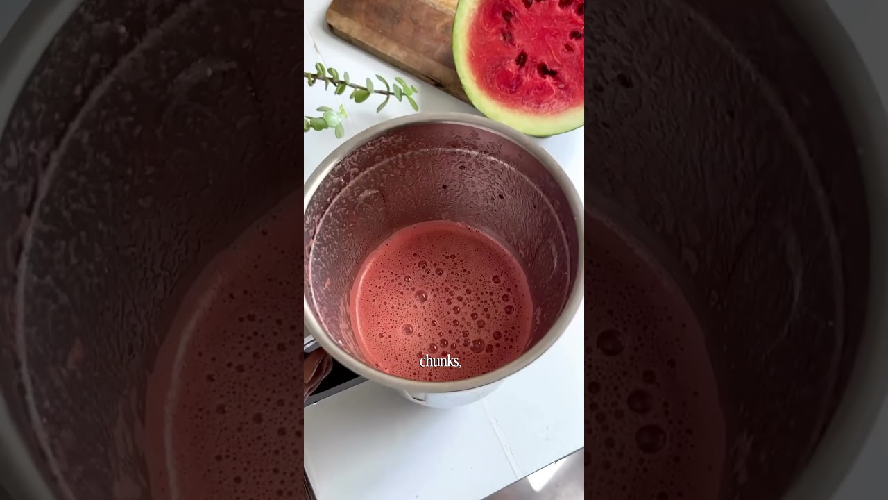 Watermelon sabja cooler