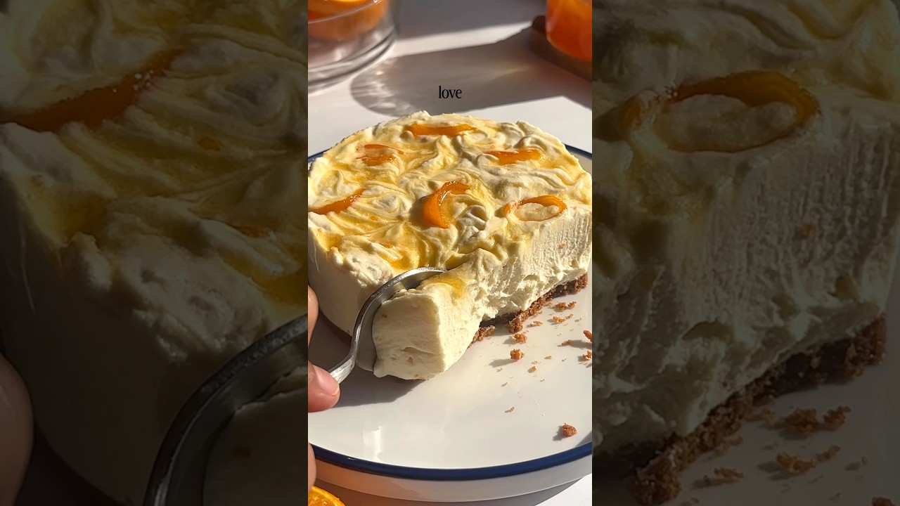 No bake Orange cheesecake