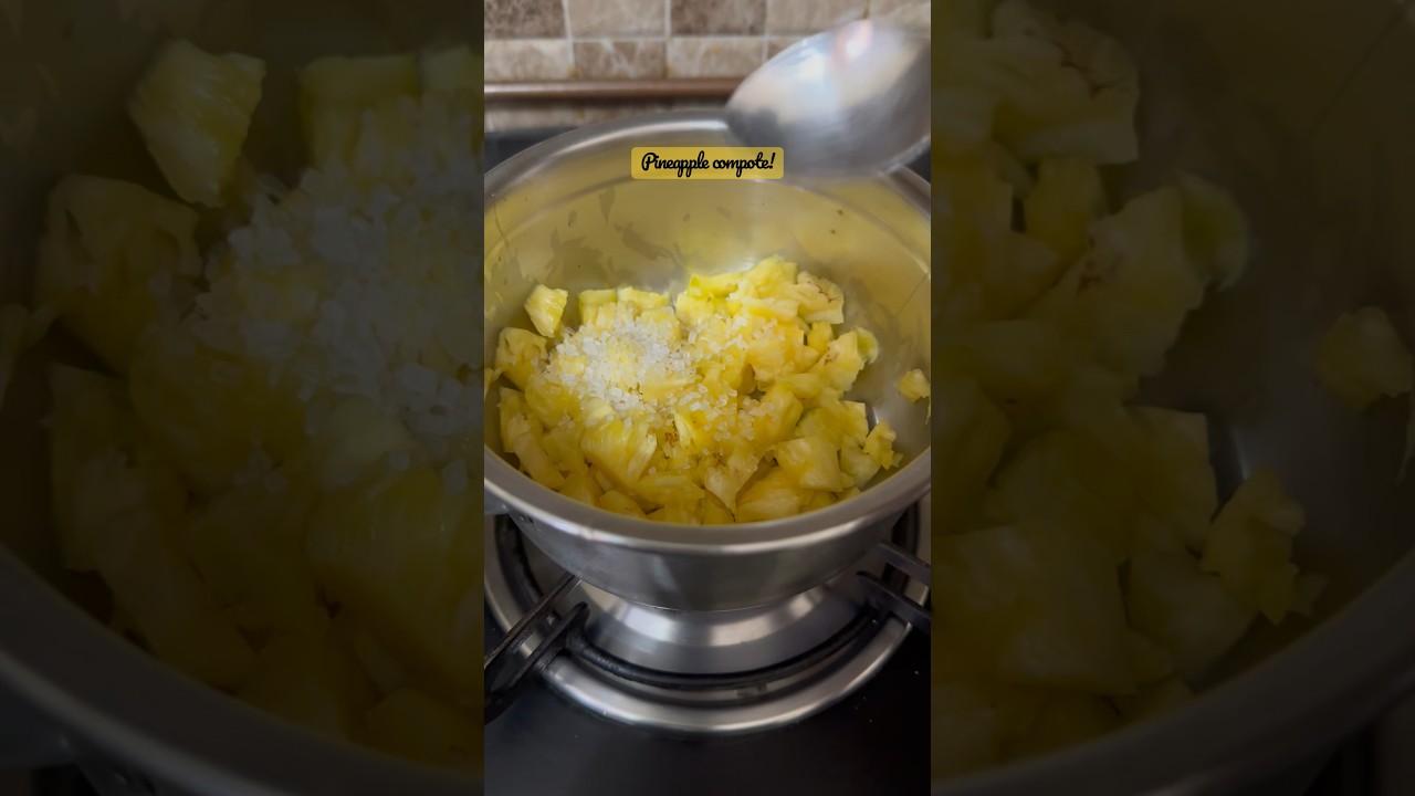 Fresh Pineapple Compote Fresh pineapple- 200g Sugar- 2 tbsp