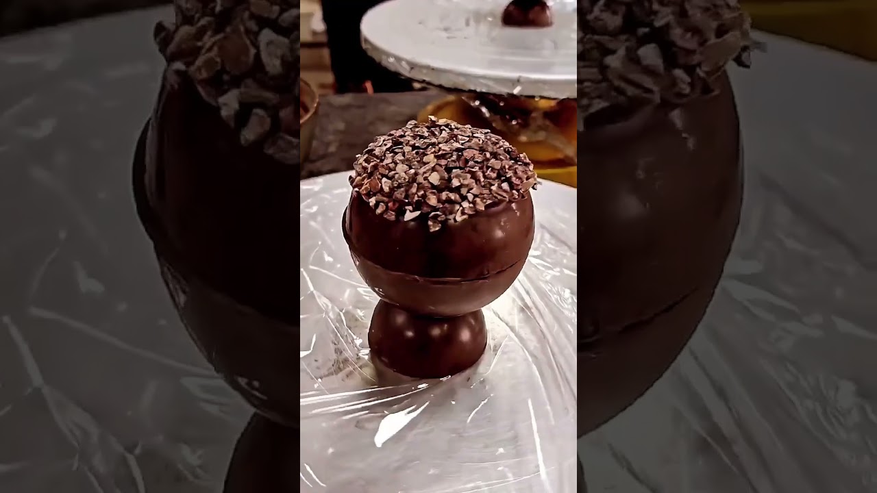Flower made using chocolate