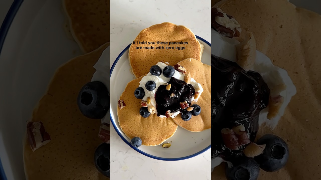 Eggless pancakes