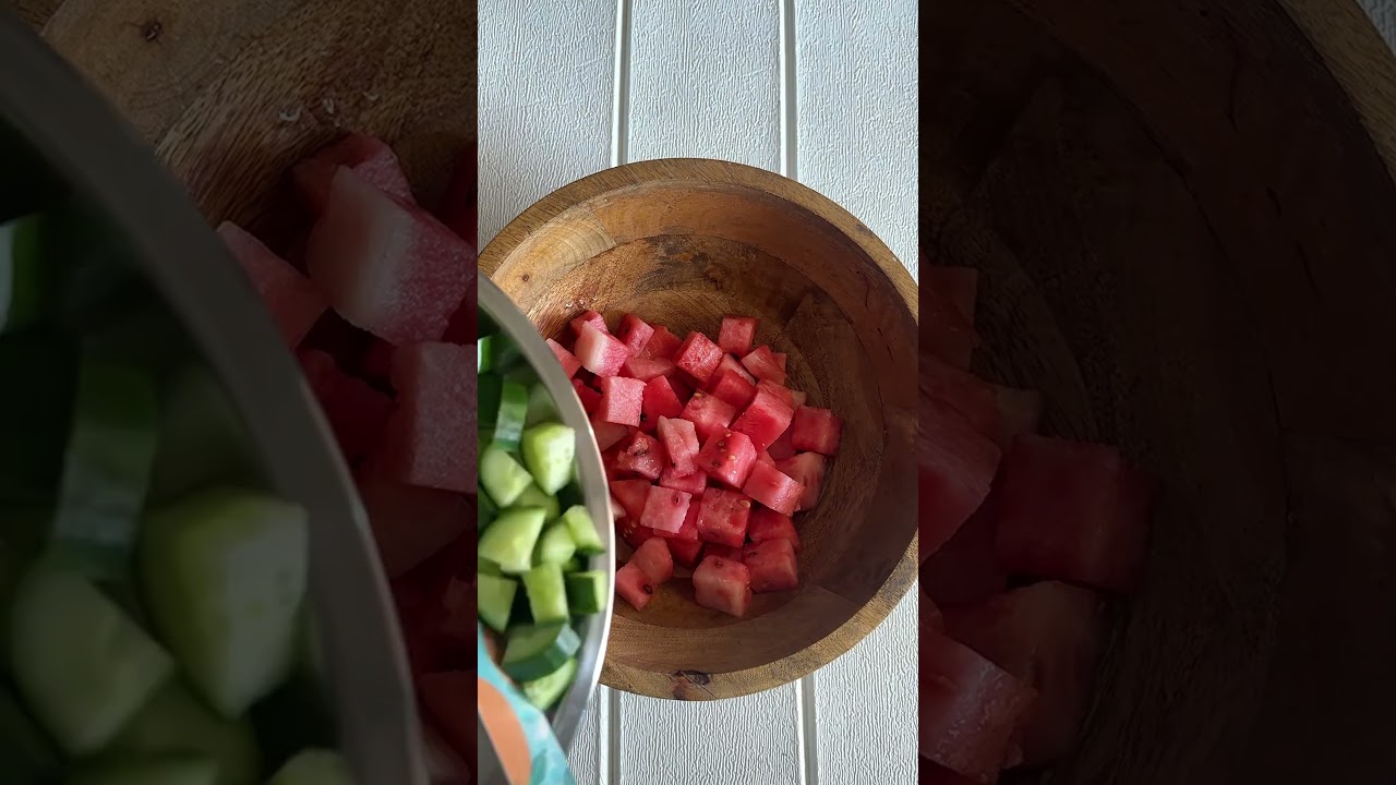 Watermelon feta salad