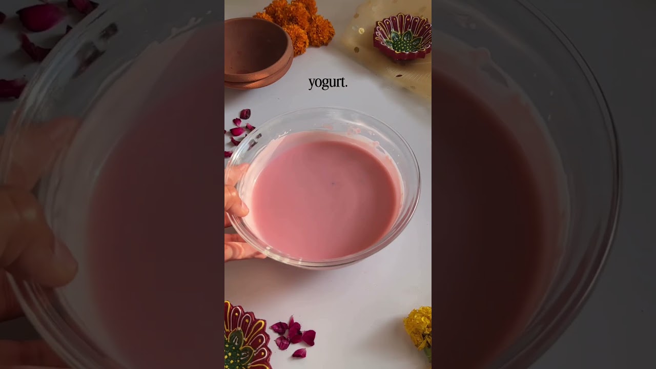 Rose baked yogurt
