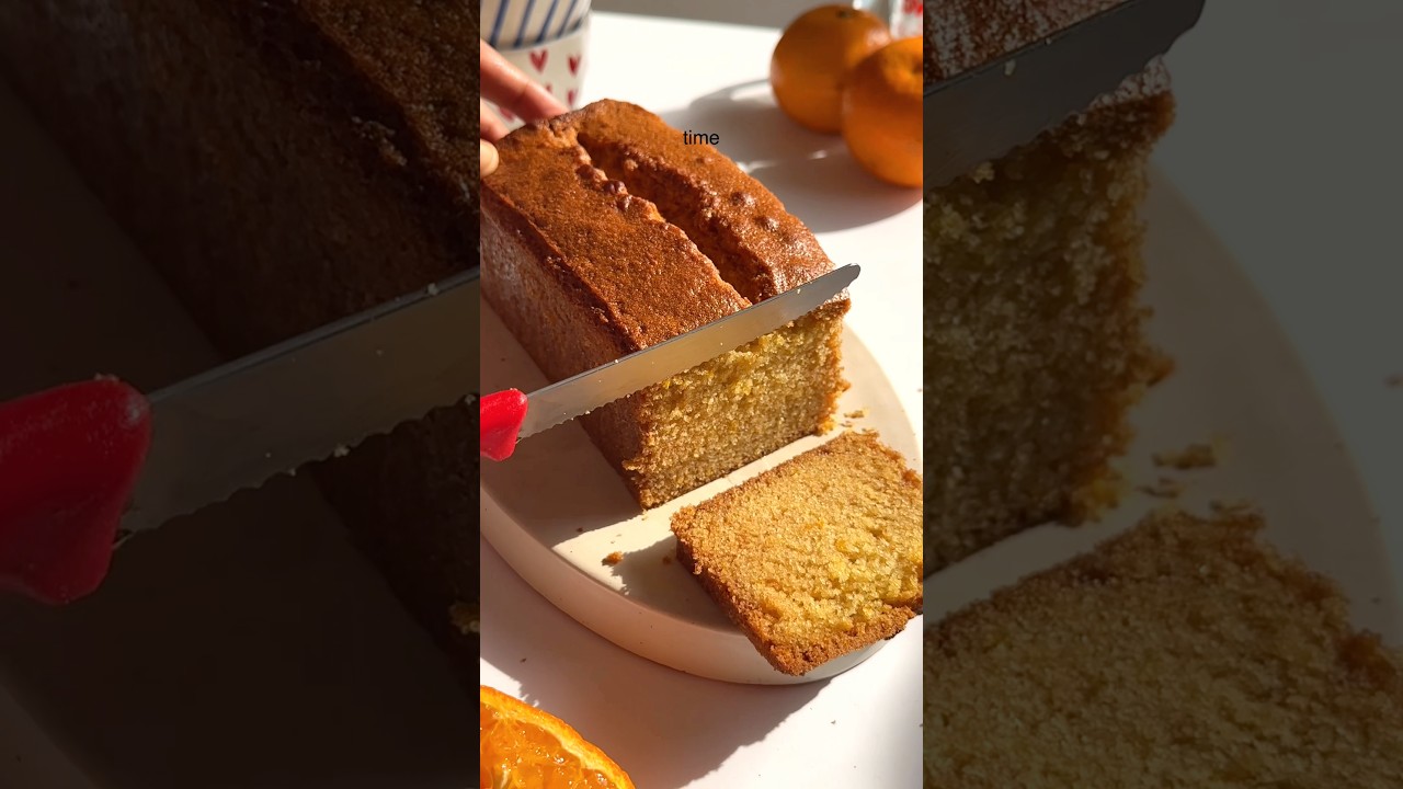Eggless Orange Loaf Cake