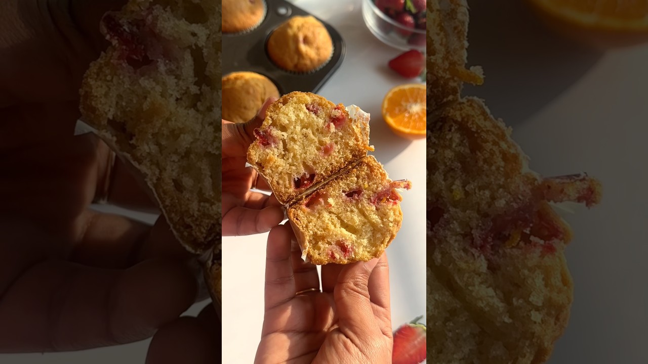 Strawberry Orange muffins