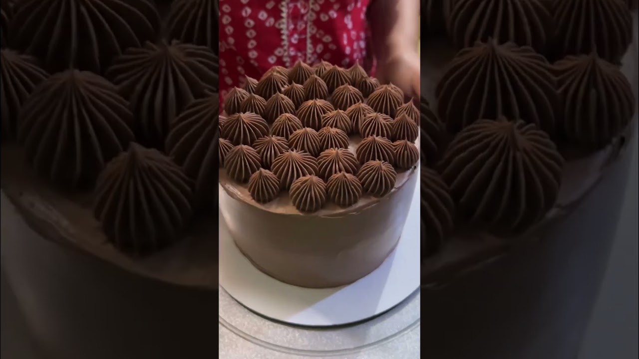 Chocolate mousse and raspberry cake