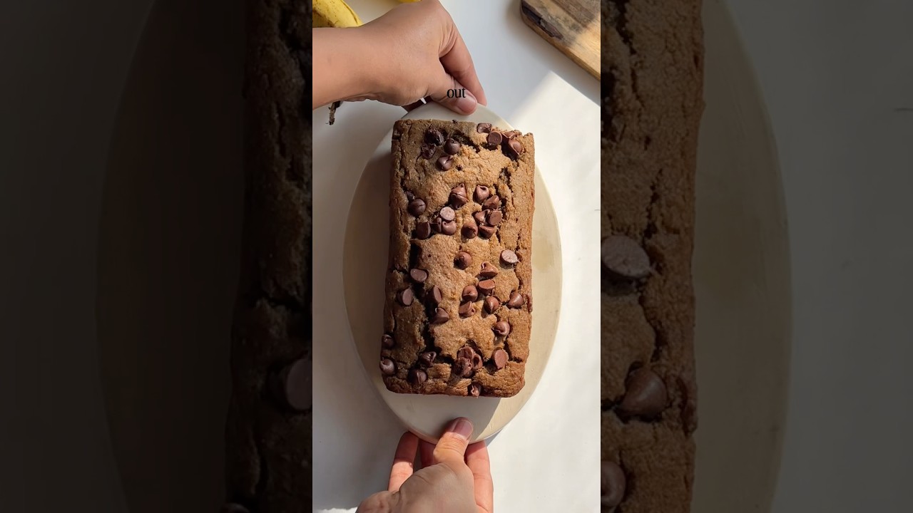 Healthier banana bread with wholewheat flour and ragi powder