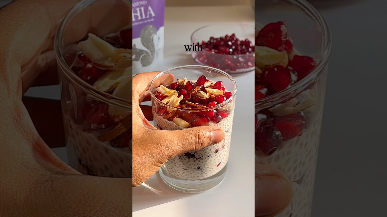 Pomegranate chia pudding